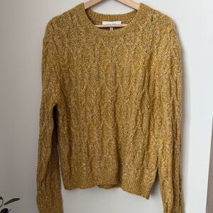 John + Jenn Marled Mustard Sweater